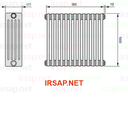 Радиатор IRSAP Tesi 51000/13 T12 CL 01